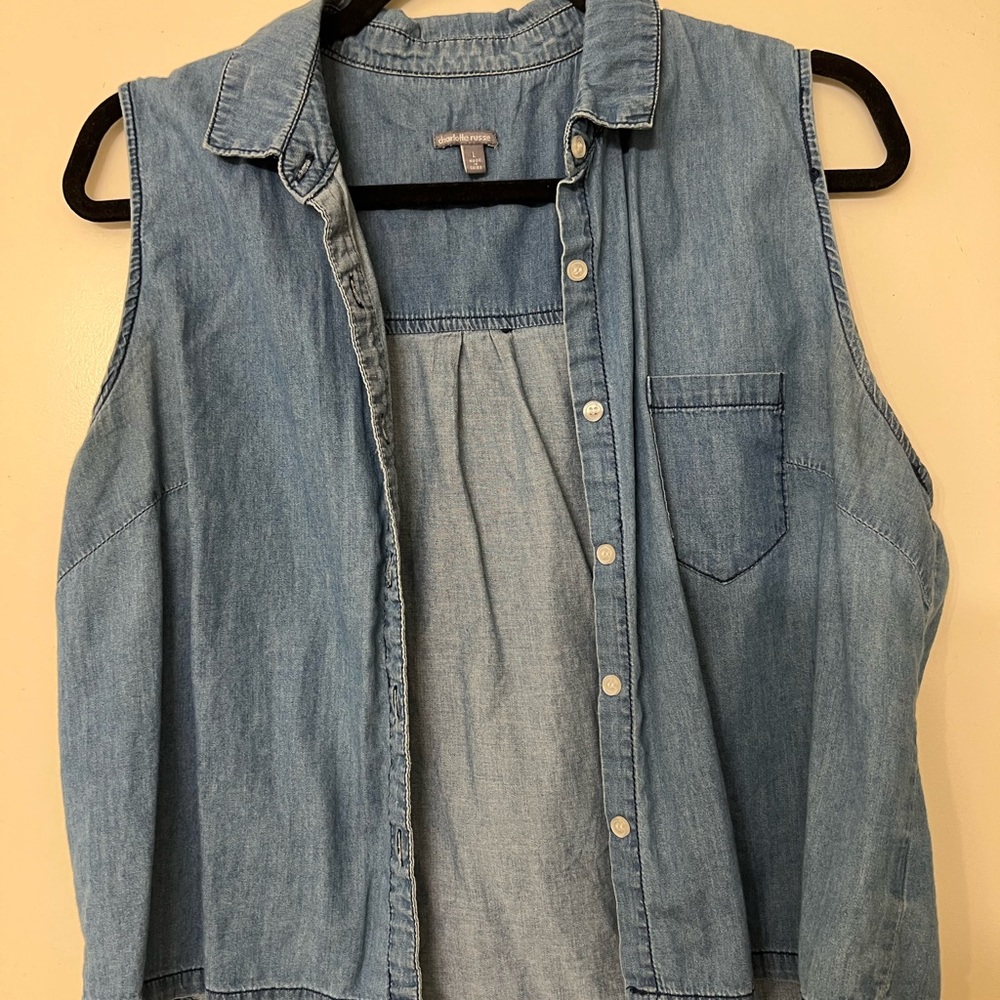 Charlotte Russe denim tank